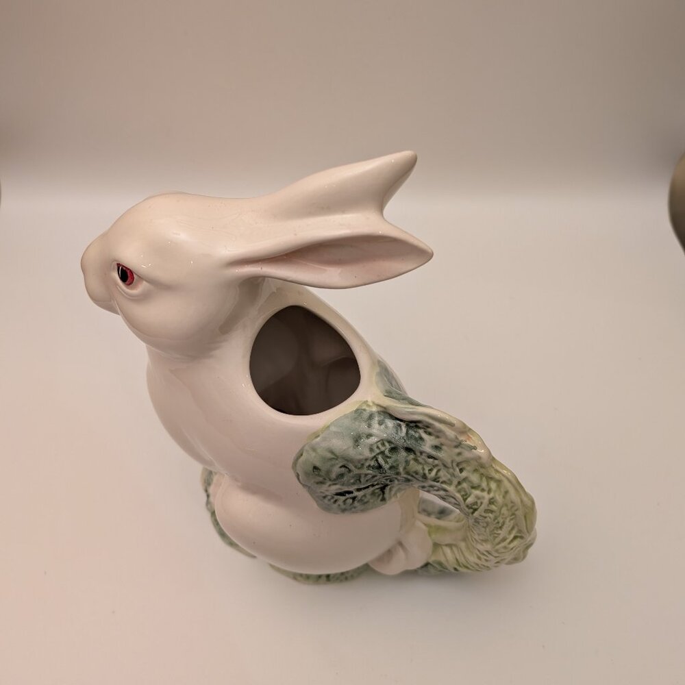 Vintage Pizzato Italy Bunny Pitcher – Handcrafted Ceramic Easter Rabbit 10.5" - Picture 6 of 7